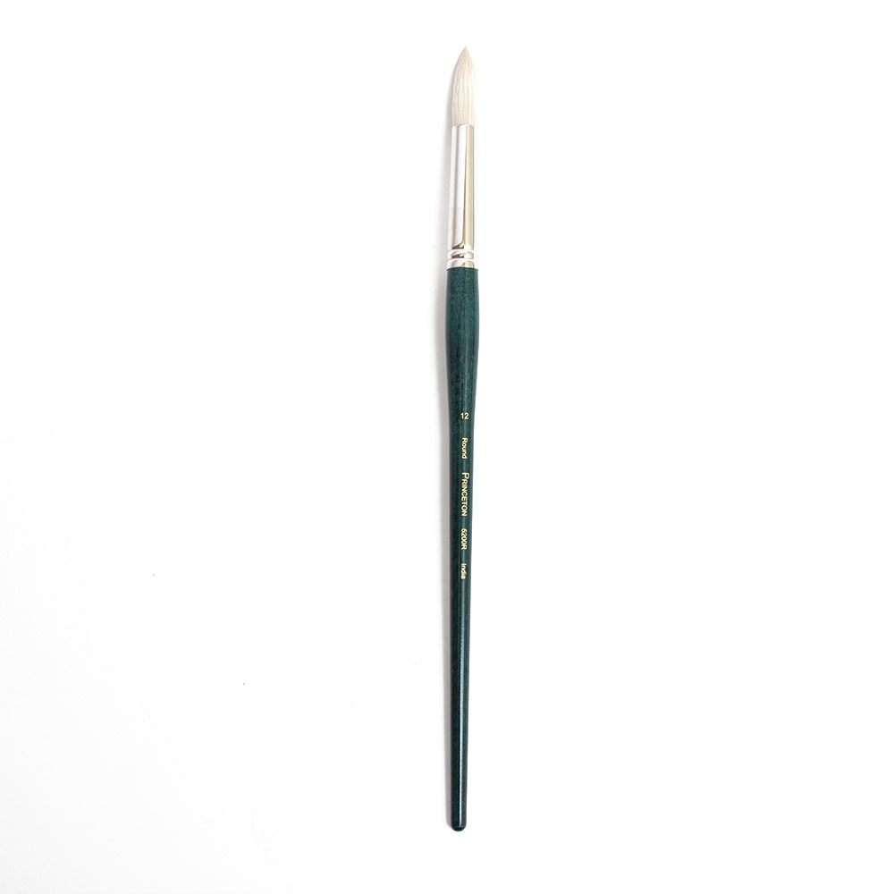 Princeton, Brushes, Art & School, 5200, Ashley, Natural, Bristle, 105318, Round, 12